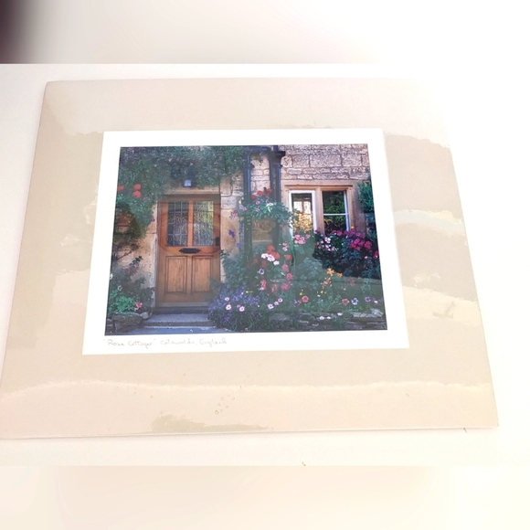 Authentic English "Rose Cottage" Photograph Print Cotswolds England Scanlan Art - Picture 1 of 1